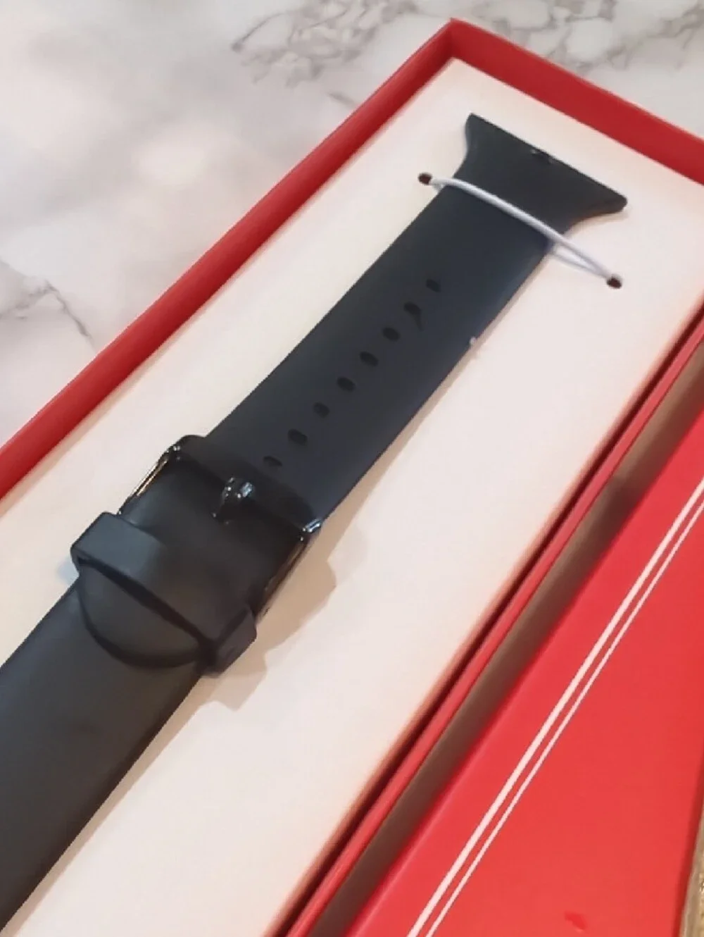 KESSARIS Black Silicone Replacement Watch Band